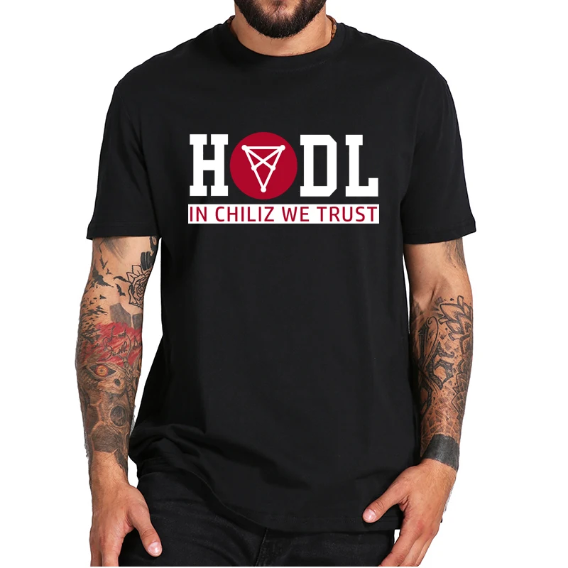 

Chiliz CHZ Astronaut Cryptomonnaie Crypto Hold To The Moon T-Shirt Ethereum Token Short Sleeves 100% Cotton EU Size