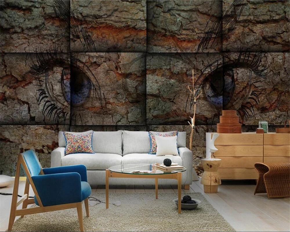 Обои 3d paintingEuropean ностальгические геометрические трехмерные линии KTV фоновые обои