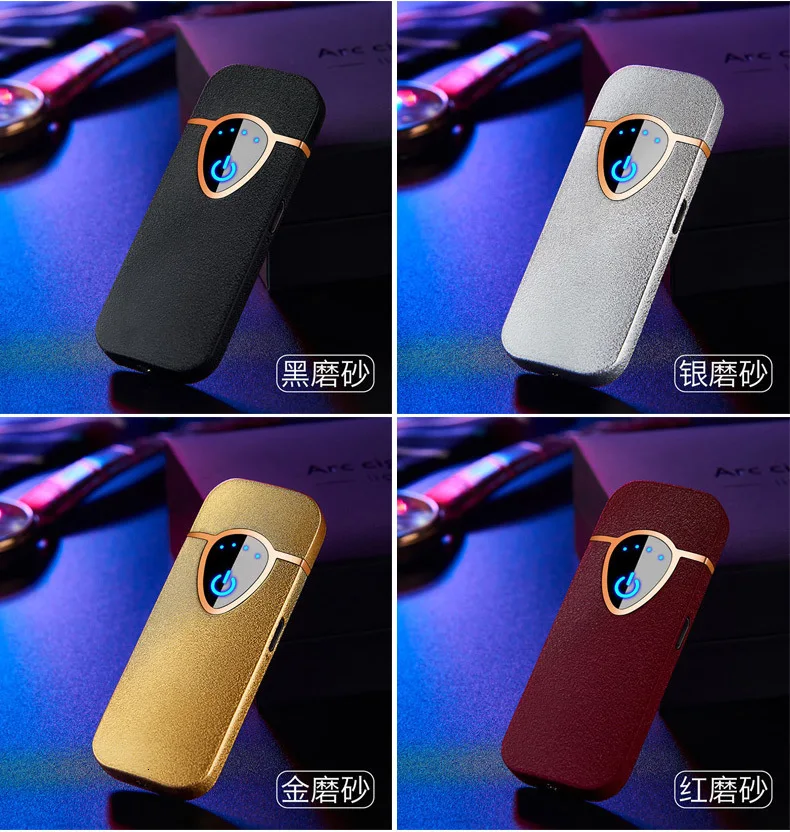 Сенсорный индукционный Зажигалка зарядка Usb двусторонний точечный детектор дыма Зажигалка ветронепроницаемые гаджеты для мужчин