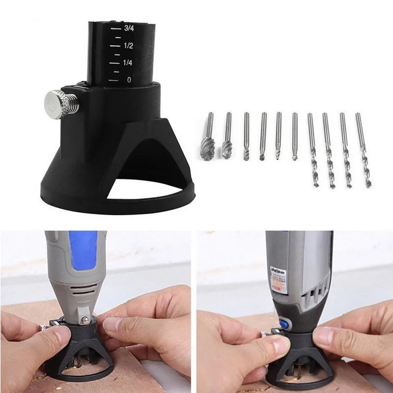 10 шт. дрель роторная резьба локатор позиционер набор резных инструментов для