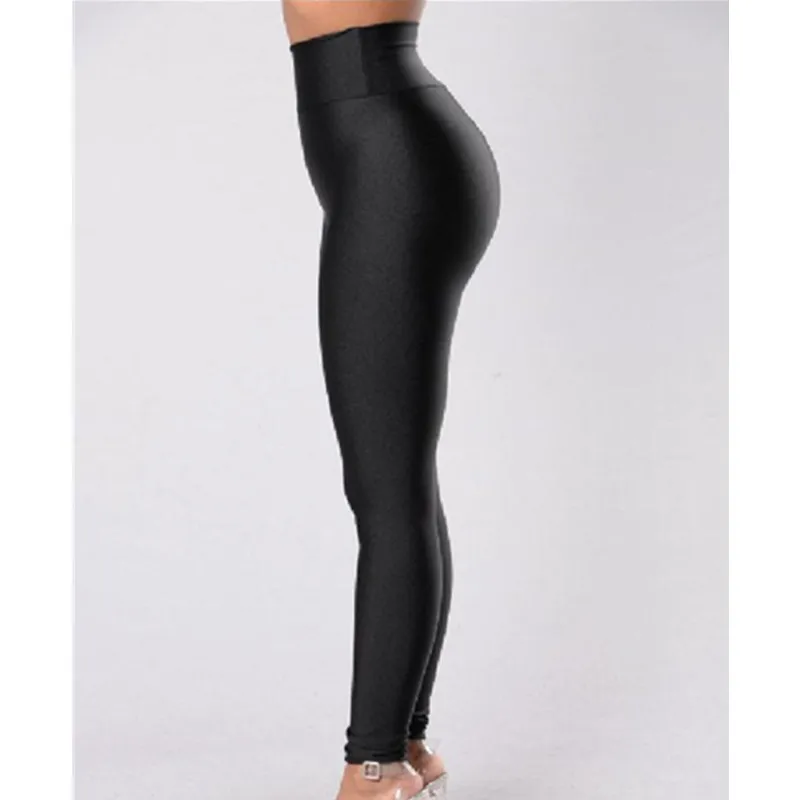 

New High Waist Leggings Women Fitness Clothes Slim Ruched Bodybuilding Women's Black Solid Pants Athleisure Female Sexy Leggings