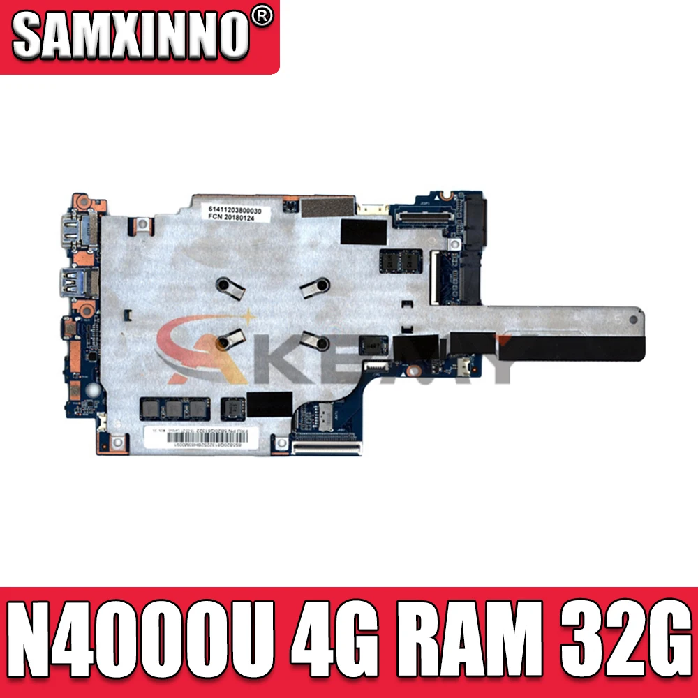 

5B20Q81373 For Lenovo ideapad Yoga 330-11IGM Flex 6-11IGM Laptop motherboard Onboard N4000U CPU 4G RAM 32G hard disk