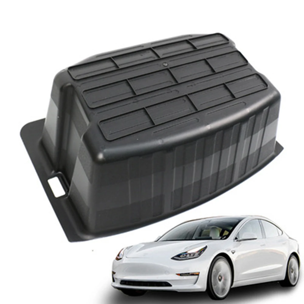 

1Pcs Car Rear Trunk Storage Box For Tesla Model3 Big Storage Box ABS Material Stlying
