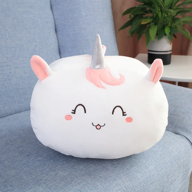 Мягкая хлопковая теплая плюшевая подушка с изображением животных игрушки для