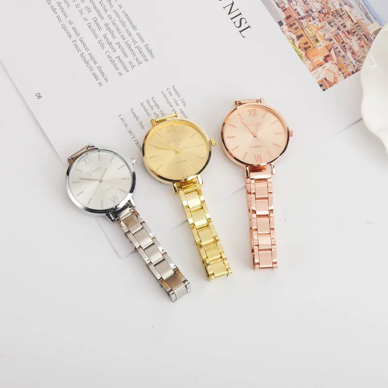 

GENEVA Fashion Simple Luxury Women Watches Women Quartz Wrist Watch Ladies Watch Female Clock reloj mujer relogio feminino
