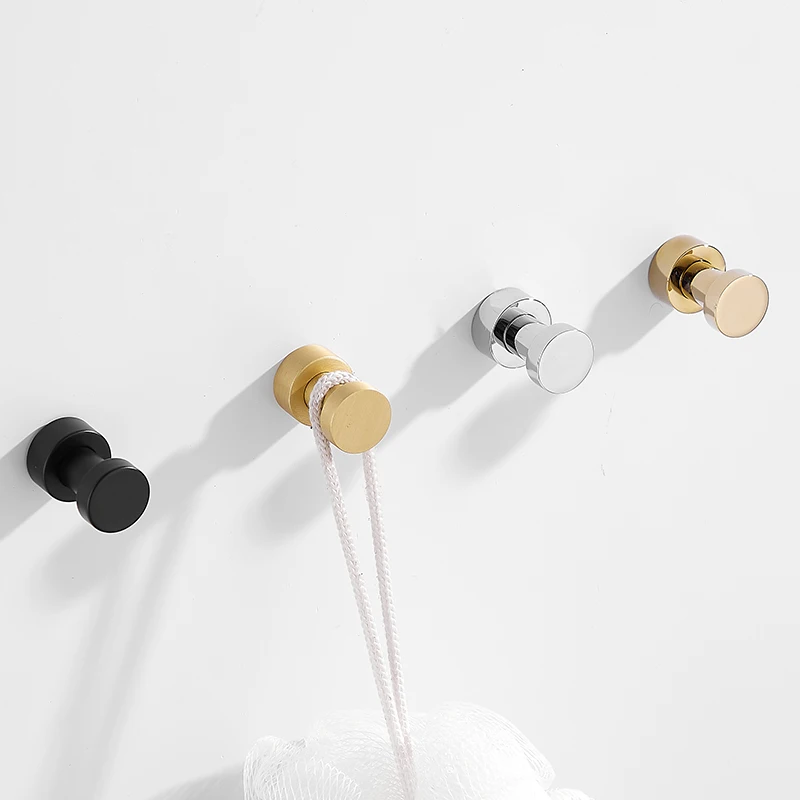 Brass Robe Hooks Clothes Hanger Household Small Decoration Rustproof Towel Hook Coat Key Rack Bathroom Accessories | Обустройство
