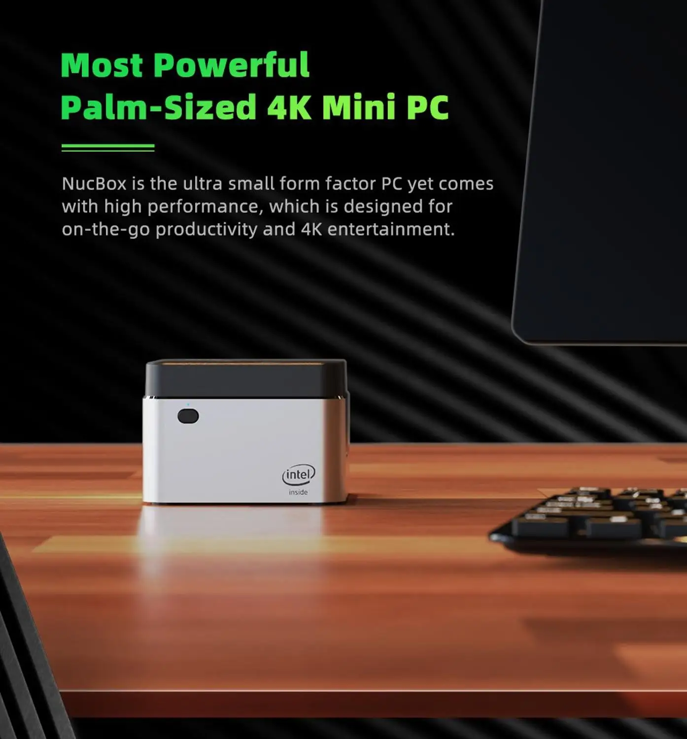 Мини-ПК GMK 4K Windows 10 Intel Gemini J4125 четырехъядерный LPDDR4 8 Гб ОЗУ 128 ГБ 256 512 SSD WIN10 Wi-Fi USB-C