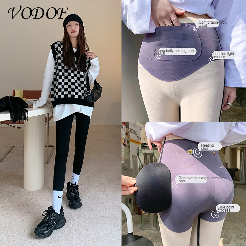 

VODOF Women Legging for Fitness Black Legging Sportswear High Waist Leggings Push Up Sports Leggings Women Sexy Slim