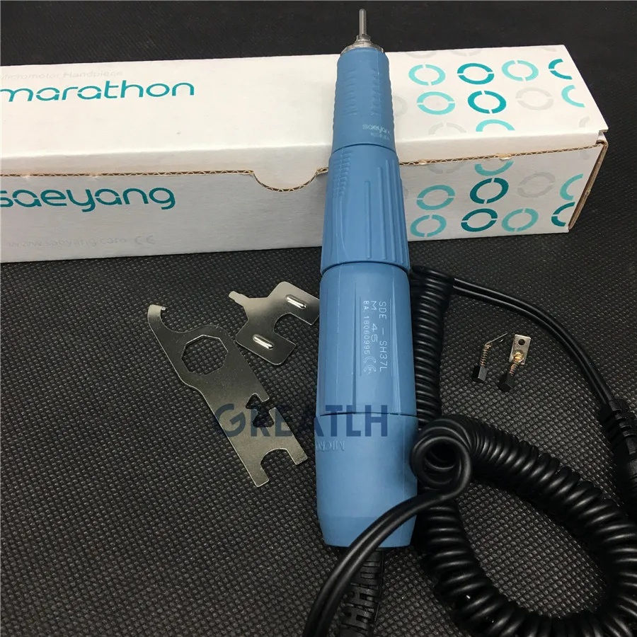 Стоматологический лаборатория 45000 об/мин наконечник микромотор SH37L MARATHON Korea SAEYANG
