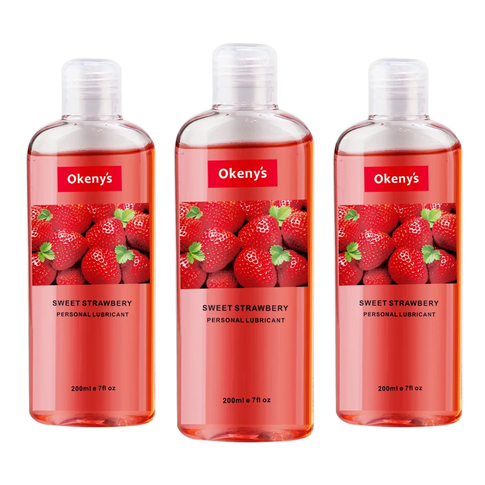 200ml Strawberry Flavor Edible Lubricant for Anal Vaginal Oral Sex Silicone Lubricating Oil Body Massage Gel Sexual Toy Adult | Красота и