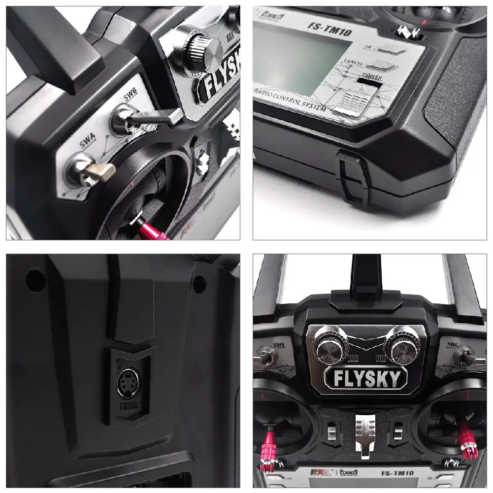 LeadingStar Flysky FS-TM10 2.4G 10CH AFHDS RC Transmitter Black with FS IA10B /IA6B Receiver | Игрушки и хобби
