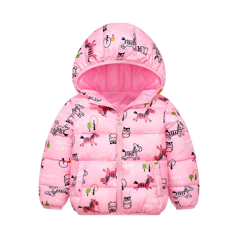 

CHCDMP Cotton Boys Girls Hooded Jackets Cartoon Patern Winter Snowsuit Outerwear Baby Zipper Jacket Kids Sweatshirt Coat 2020