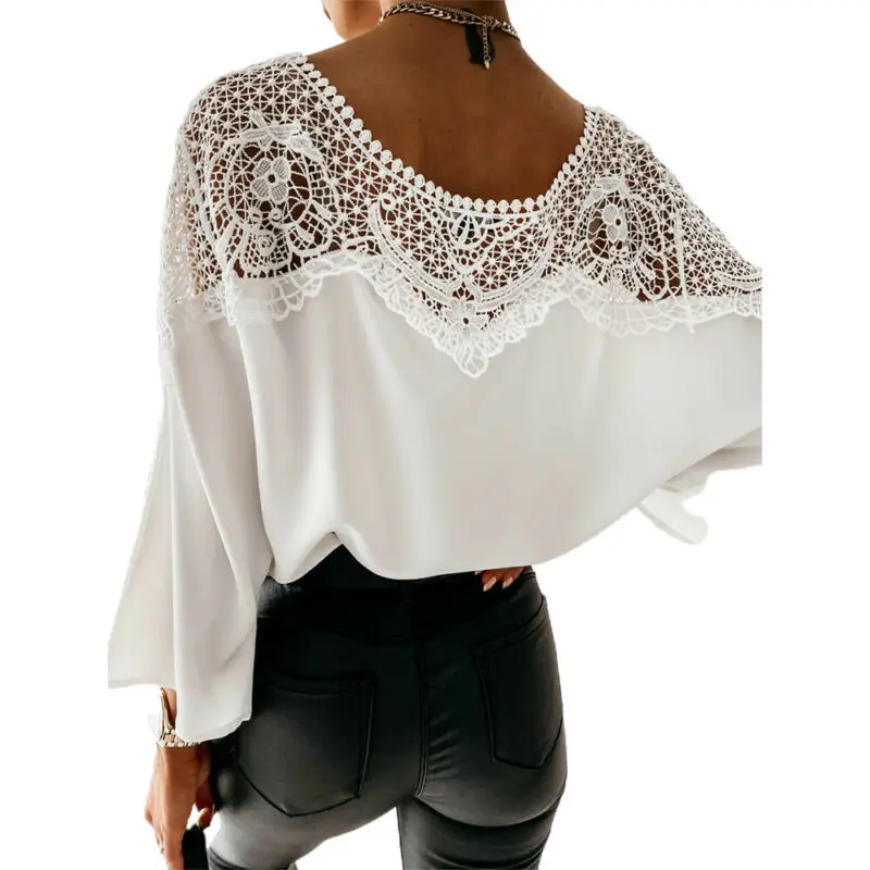 

Women Long Sleeve T-shirt Spring Summer Tops Ladies Loose Plain Crew Neck Shirt