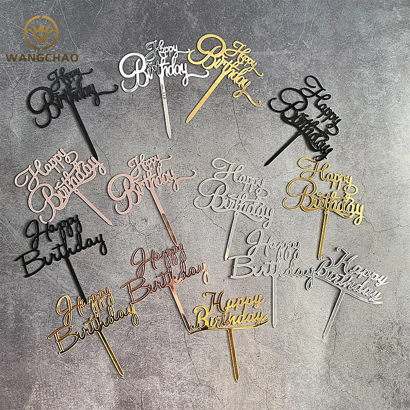 Топпер для торта на день рождения с акриловыми буквами топперы товары вечеринок