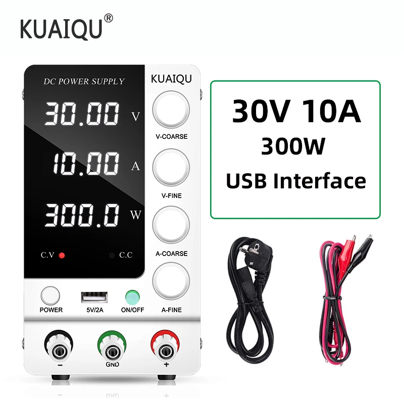 

Регулируемый лабораторный источник питания постоянного тока, 4 значения, 30 в, 10 А, 60 В, 5 А, импульсный стабилизированный источник питания пер...