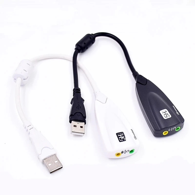 

5.1/ 7.1 USB 2.0 External Sound Card 3D Virtual 3.5mm Interface Audio Adapter With Microphne Headphone Speaker for PC Laptop