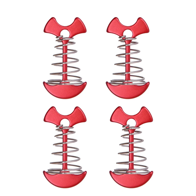 4 шт. Fishbone палатка колышки для палатки из алюминиевого сплава пол лак ногтей крюк