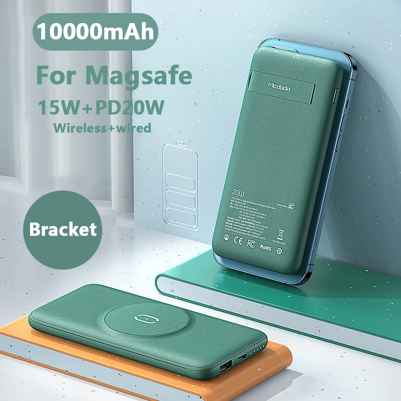 

10000mAh Magnetic Power Bank For Magsafe Mobile Power 15W Wireless Charging For iPhone 12 Pro Max Mini Huawei Wireless Charger