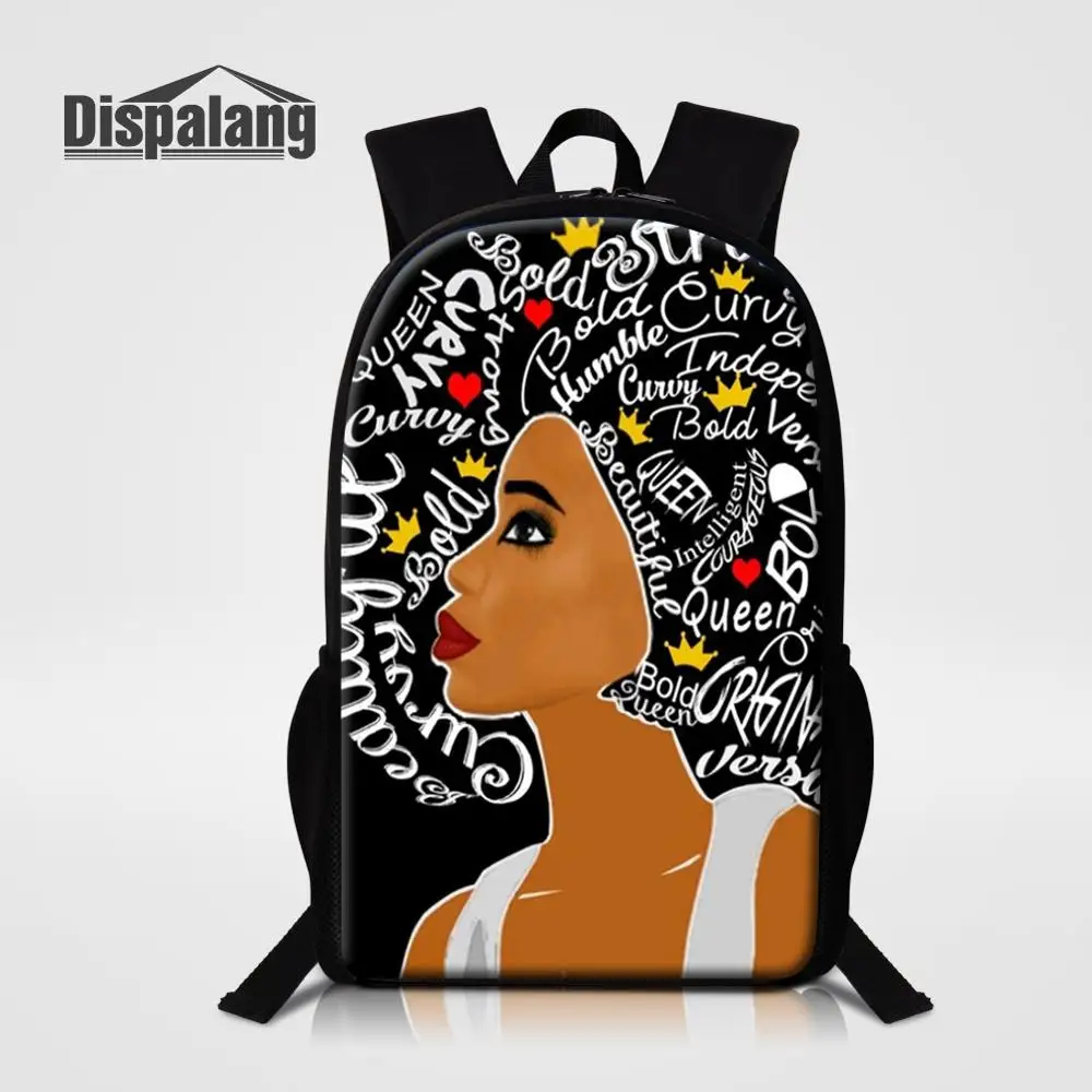 Backpack8 Dispalang, индивидуальный дизайн, школьные сумки, 16 дюймов, женский рюкзак, африканская девочка, принт, школьный рюкзак для девочек-подростков, рюкзак - Цвет: Backpack8