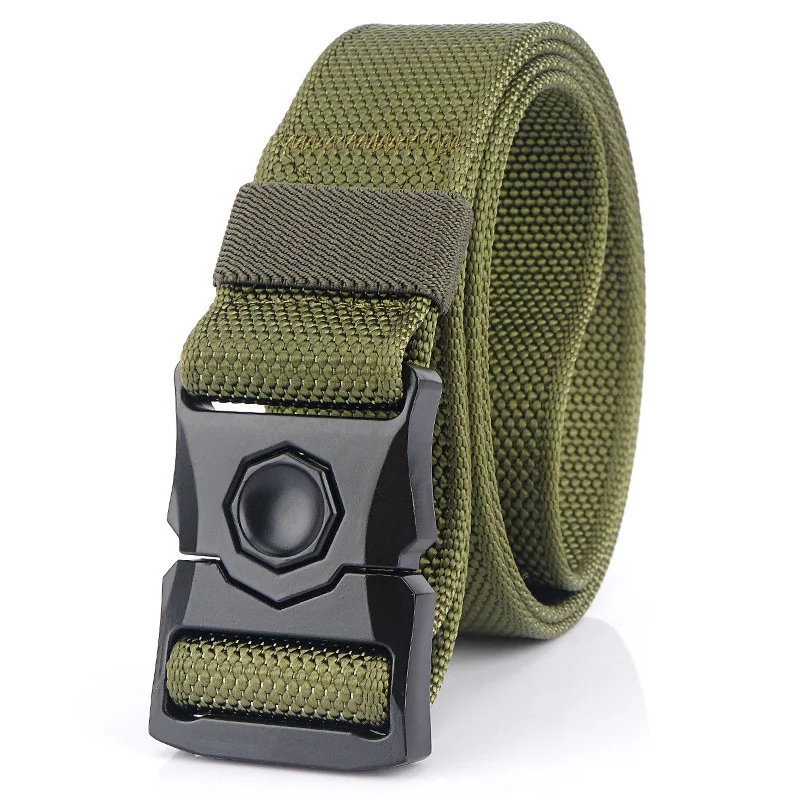 

2021 Outdoor Military tactical belt Canvas Army Belt Men Tactical Designer Trousers Strap Long Waist Belt Black Metal Buckle