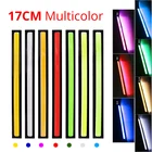 1 шт., универсальные водонепроницаемые дневные ходовые огсветильник 17 см, COB Противотуманные фары, автомобильный Стайлинг, светодиодсветильник дневные огни DRL, синие красные желтые белые