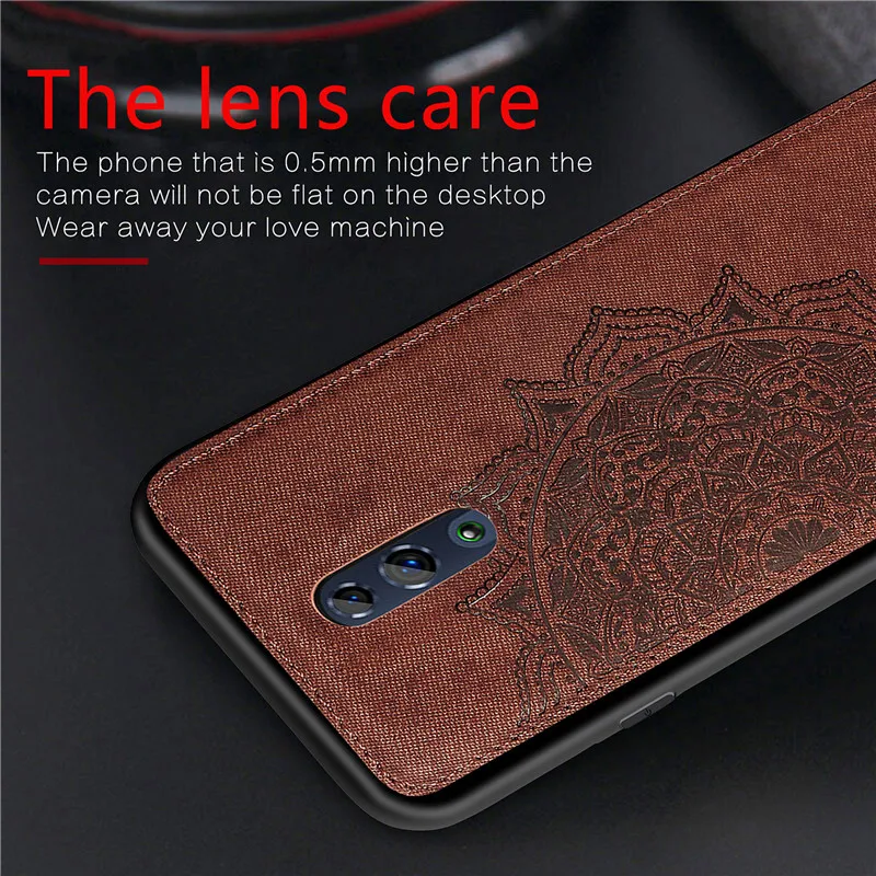 cover for oppo reno phone hard case for oppo reno shcokproof soft tpu fabric texture cover for oppo reno pcat00 pcam00 6 4 free global shipping