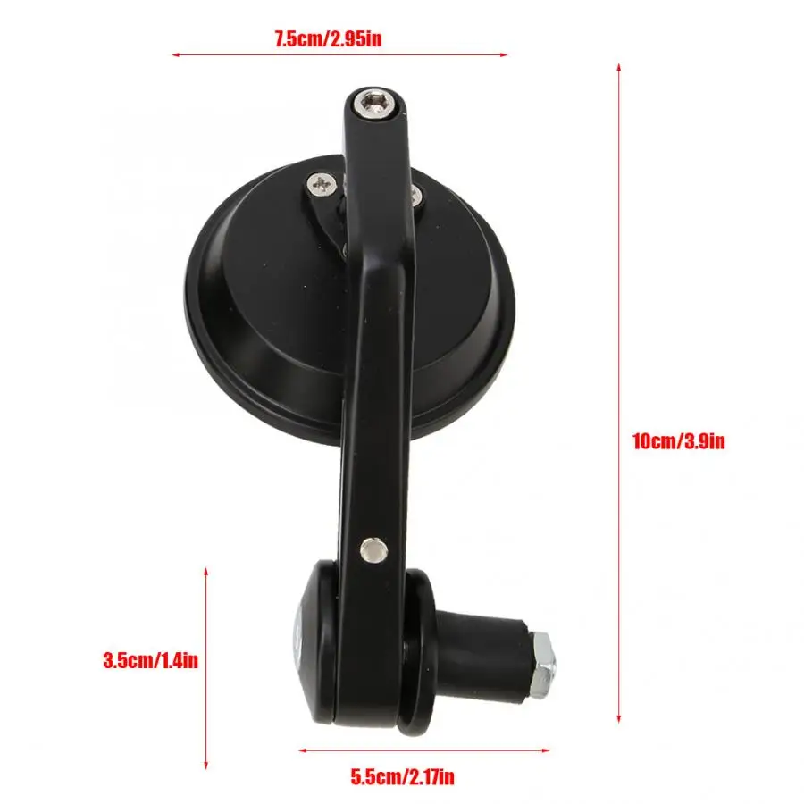 Велосипедные зеркала 2 шт Ретро алюминиевый сплав электромобиль Ручка Бар Конец