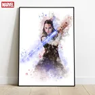 Акварельная масляная живопись Звездные войны персонаж плакат холст живопись Гостиная Спальня украшение детской комнаты Куадрос домашний декор