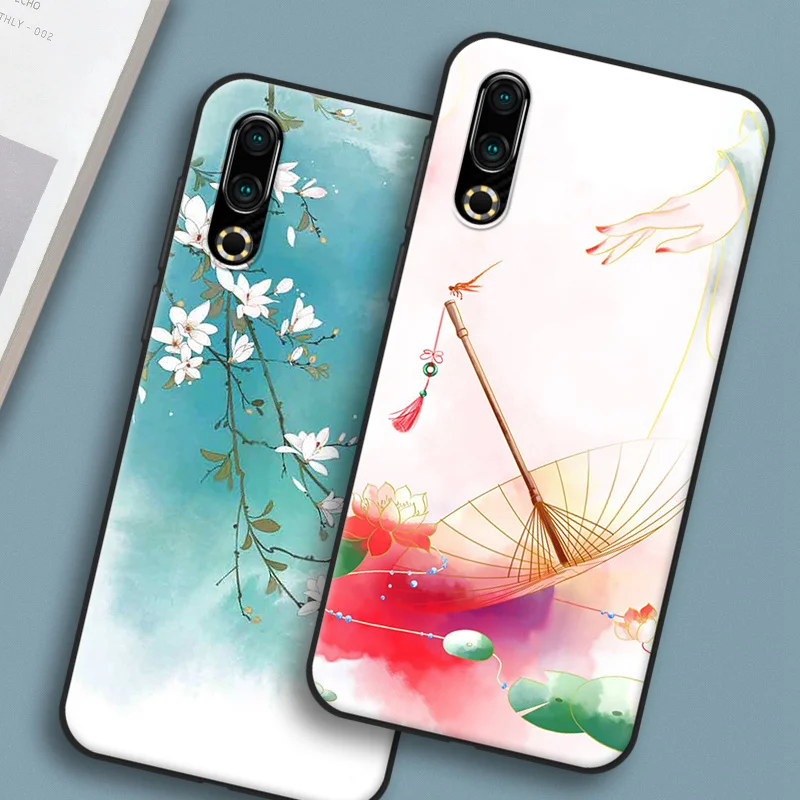 CAPAS For Meizu 16s Pro 16Xs Case Cover Soft Silicone Chinese Style Flower Pattern Phone Back 16sPro | Мобильные телефоны и