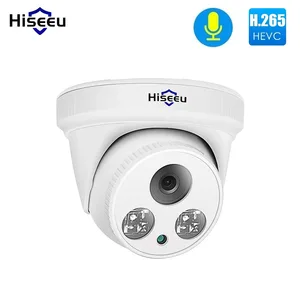 hiseeu 3mp 5mp poe ip camera h 265 dome camera 1536p night vision p2p motion detection for poe nvr 3 6 lens app view 30fps free global shipping