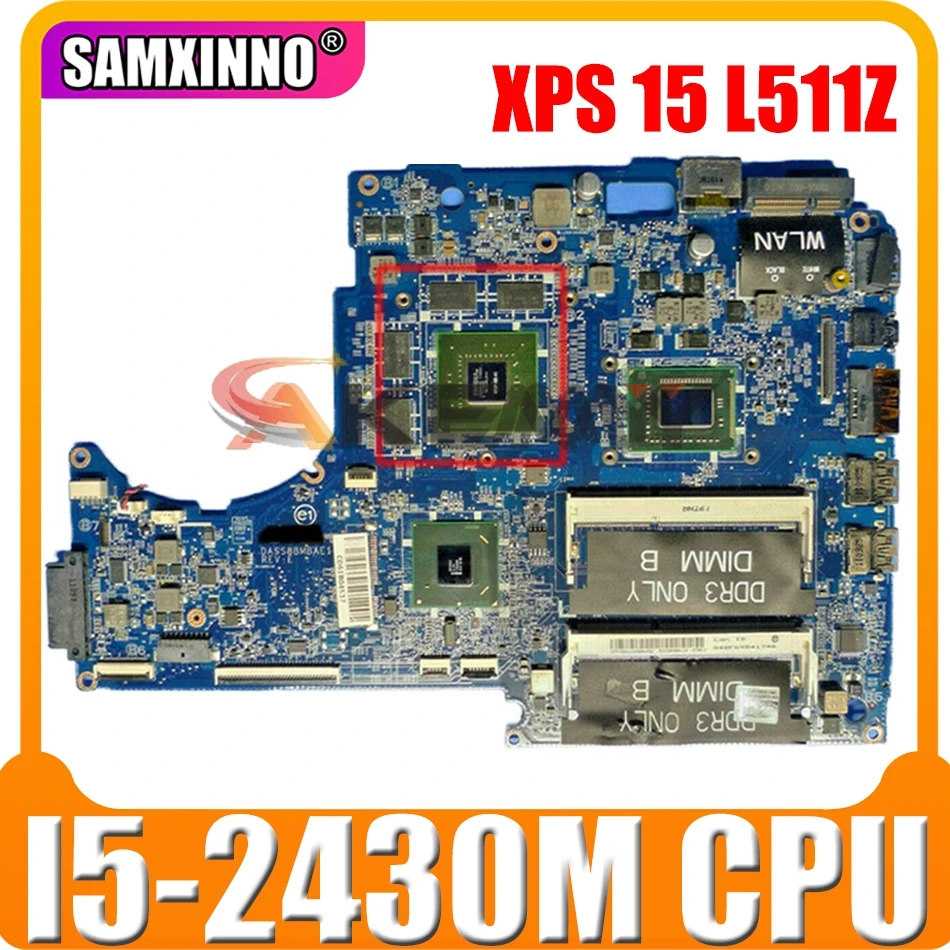 

Original Laptop motherboard For DELL XPS 15 L511Z I5-2430M Mainboard CN-04P6HC 04P6HC DASS8BMBAE1 N12P-GE-A1 HM67