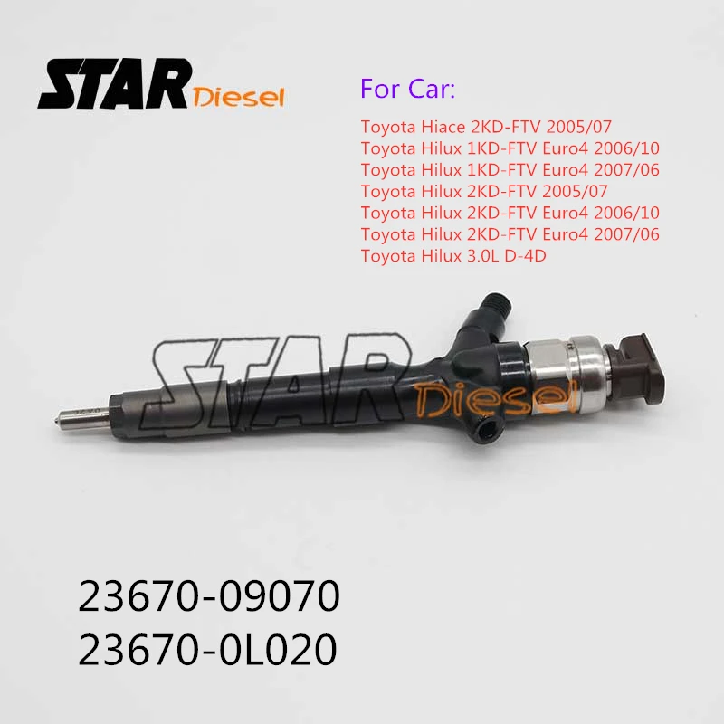 

STAR diesel 095000-592# 095000-5920 095000-5921 095000-59219X Common Rail Fuel Injector 23670-09070 23670-0L020 For Toyota