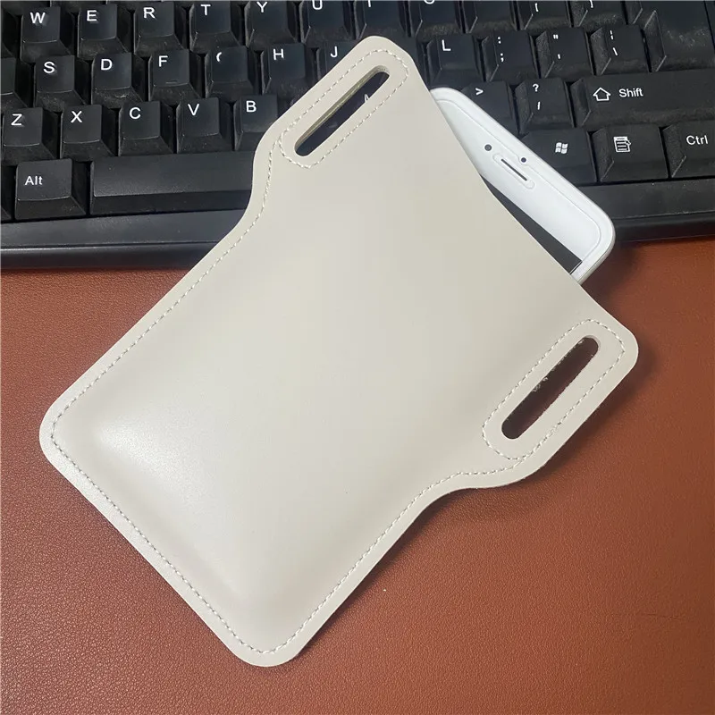 

Men's Cellphone Loop Holster Case Belt Waist Bag Props Leather Purse Mobile Phone Bag Wallet Pocket Outdoor