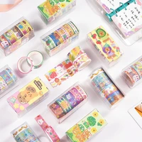 5 rolls kawaii washi tape set scrapbooking washitape korean stationery journal supplies decorative adhesive masking tape