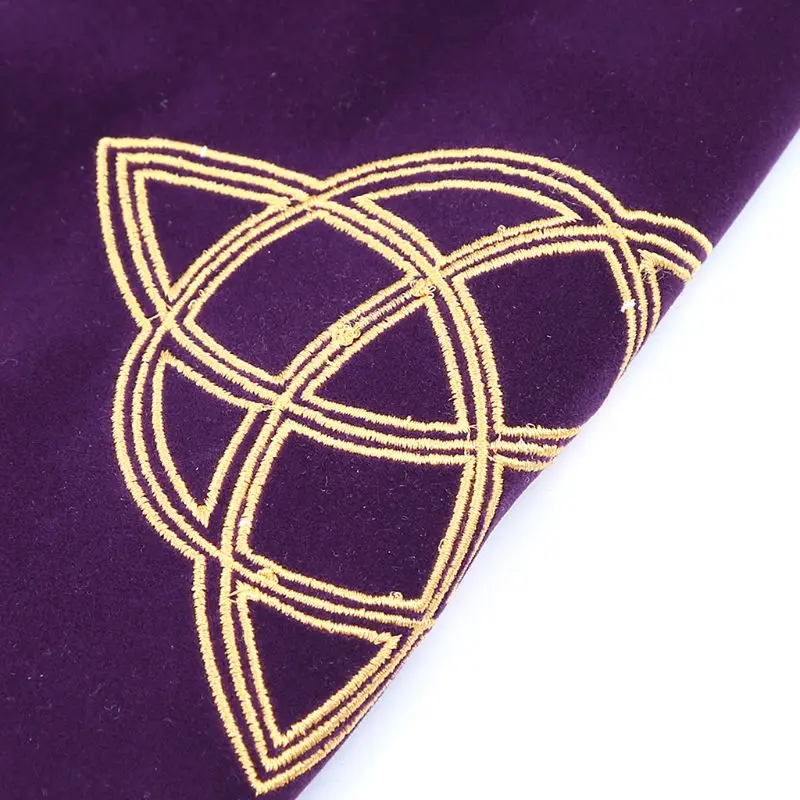 Бархатная скатерть Таро 80 × см алтарь Wicca Pentacle Sun вышивка настольная
