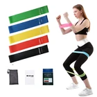 Резиновые ленты для йоги, эластичные ленты для фитнеса 0,3 мм-1,1 мм, тренировочная резинка для фитнеса, пилатеса, спортивное оборудование для кроссфита и тренировок