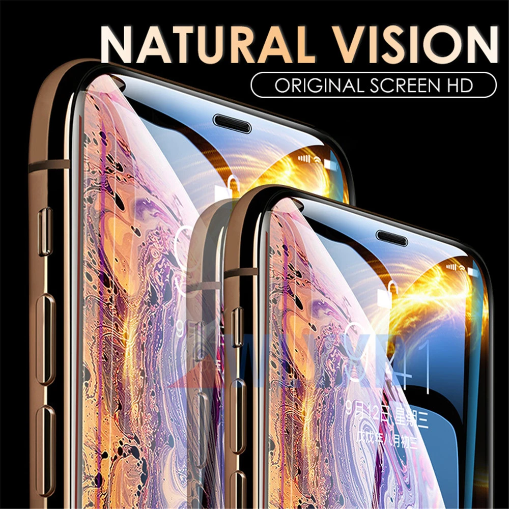 83D Защитное стекло для iPhone X XS 6S 7 8 Plus экрана 11 Pro MAX XR полное покрытие защита |