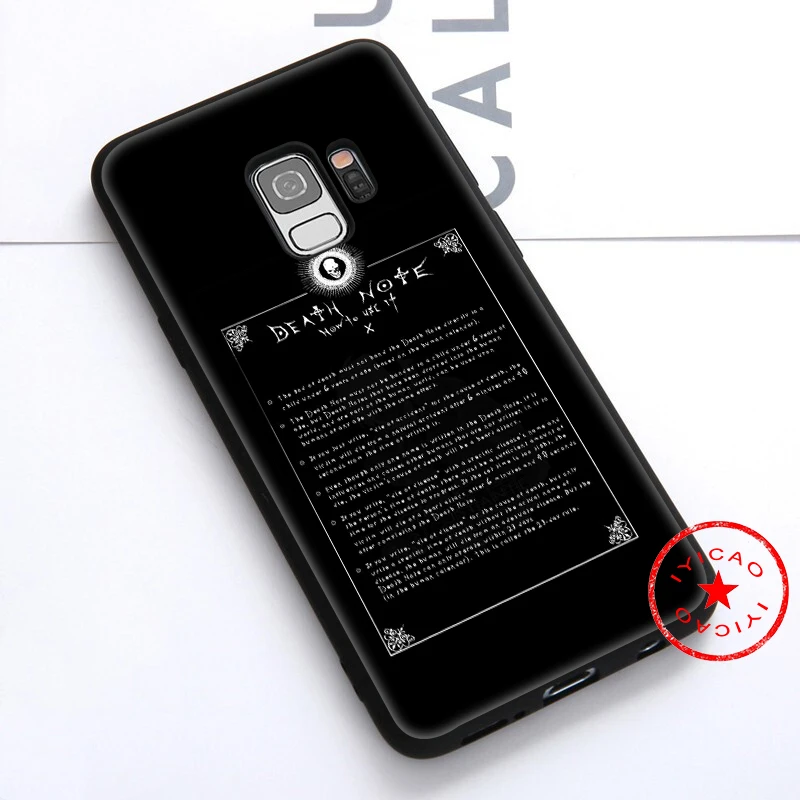 IYICAO Dead Note Аниме мягкий чехол для samsung Galaxy S10e S10 S9 S8 8 9 10 Plus S6 S7 Edge TPU |