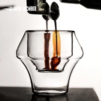 espresso cup double wall glass 60ml flavor tasting mug keep drinks the right temperature heat resistant high borosilicate glass