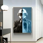 Постер, принты Daft, панк, французский дом, рисунок с изображением музыкальной звезды на холсте, настенное искусство, абстрактные картины, декор для гостиной