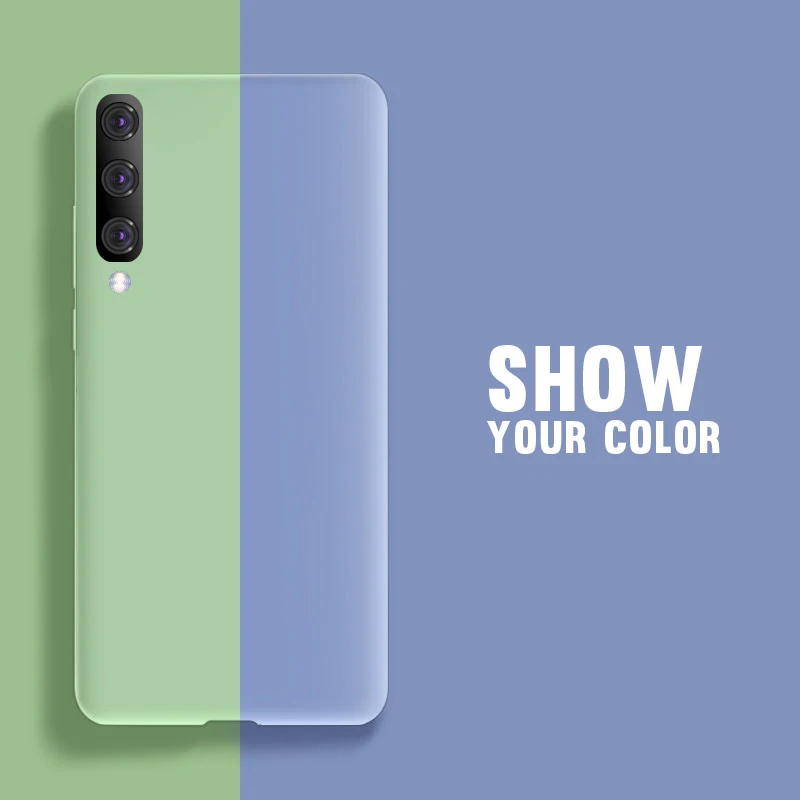 Чехол из жидкого силикона для Samsung Galaxy A10 A20 A30 A40 A50 A60 A70 A80 A90 M10 M20 M30 M40 A6 A8 J4 J6 A9 A7