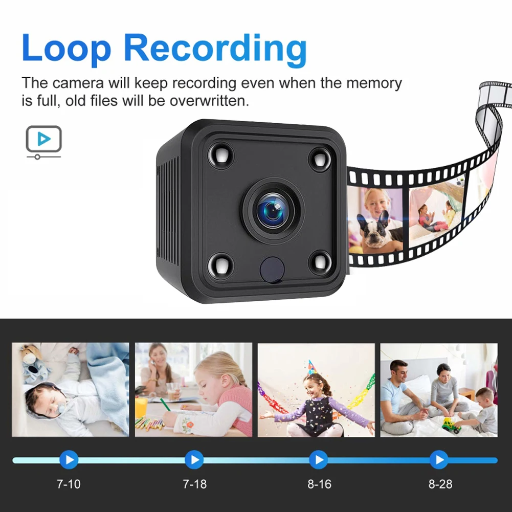 Мини Wi Fi камера X6 1080P HD ночное видение обнаружение движения видеокамера с