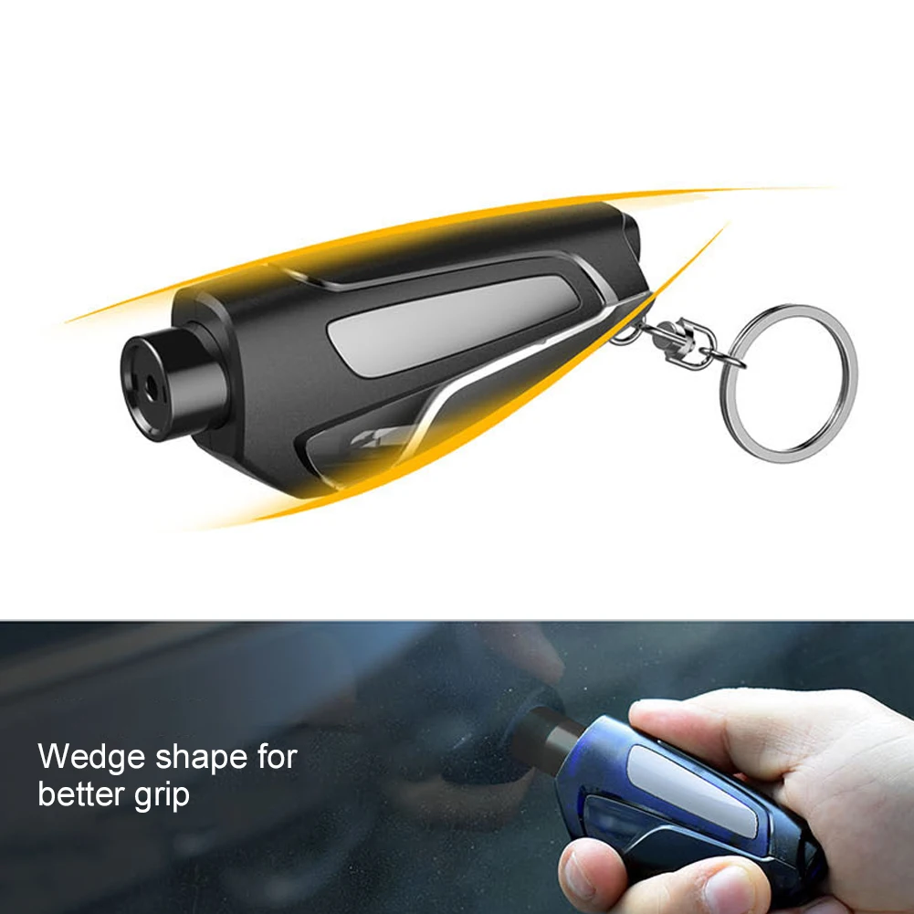 

New Car Safety Hammer Emergency 2 In 1 Car Window Breaker Seat Belt Cutter With Keyring Life-Saving Escape Hammer Emergency Tool
