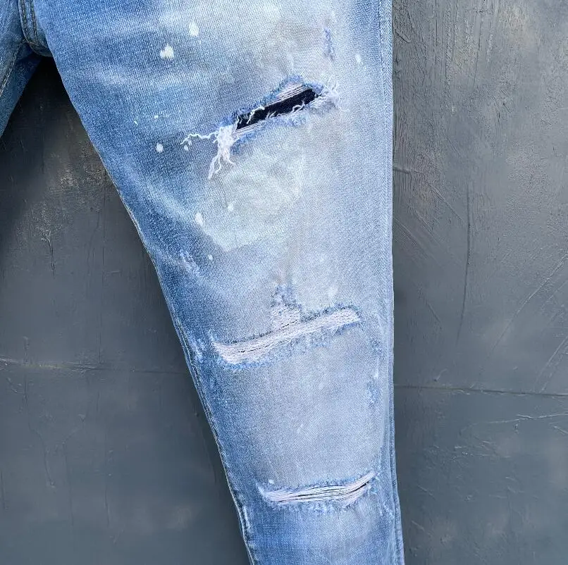 blue pants classic,Authentic DSQUARED2,Retro,Italian brand ,Women/Men Jeans,locomotive,Jogging jeans,DSQ032