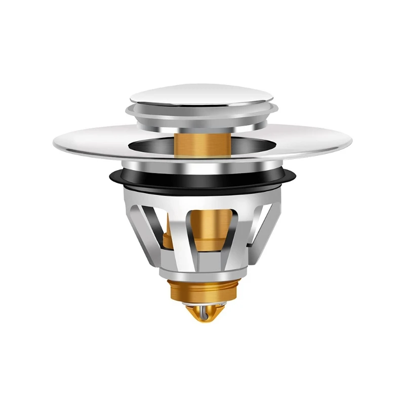 

Bathroom Sink Drainers Push-type Bounce Core kitchen Accessories Easy to Install T21C