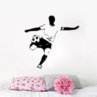 soccer player wall sticker wall decals for boys bedroom kids room decoration removable vinyl stickers mural wall decor