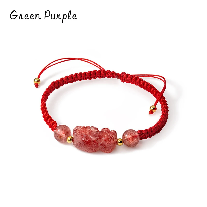 

Real 925 Sterling Silver Vintage Mythical Wild Animal Pink Crystal Bracelet Fashion Link Chain For Women Wedding Jewelry Gifts