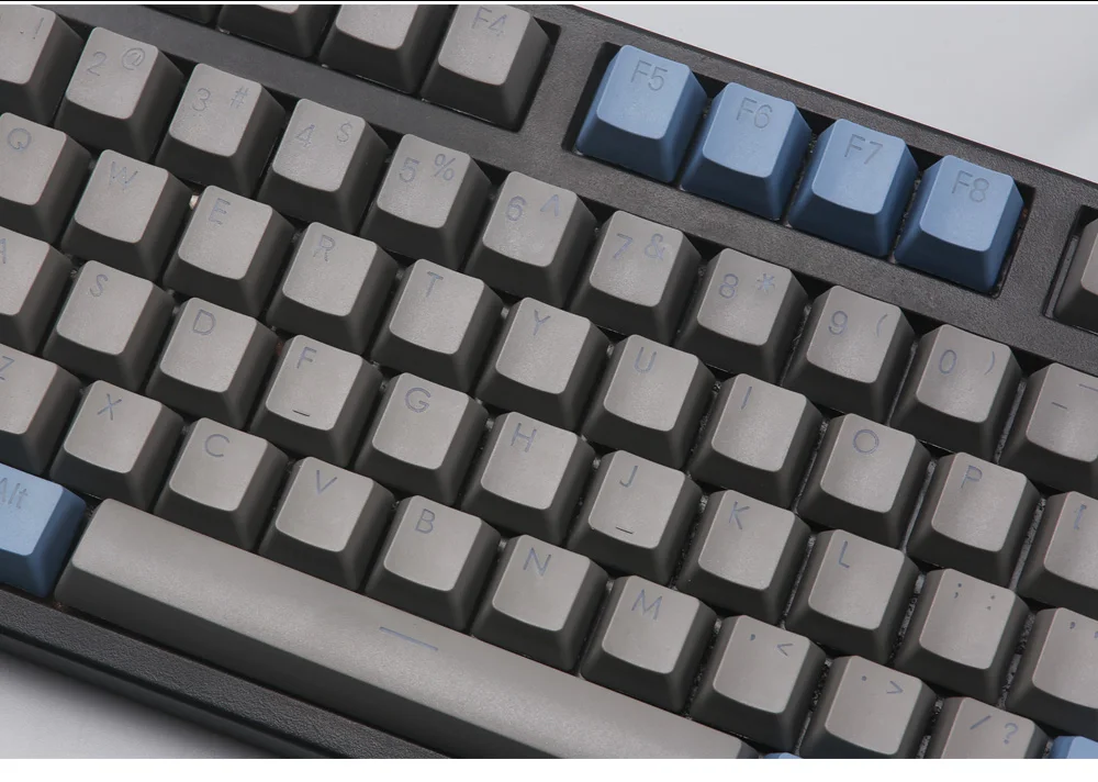61 PBT keycap для механической клавиатуры с подсветкой, синий, серый, красный, светодиодный, светящийся, полупрозрачный, keycap cherry mx 87 104 poker