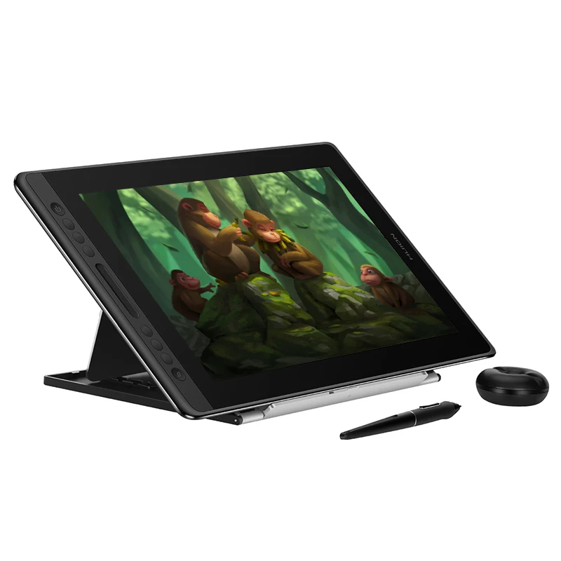 HUION Kamvas Pro 16 графический планшет цифровой монитор 8192 уровней с кнопками быстрого доступа и регулируемой подставкой