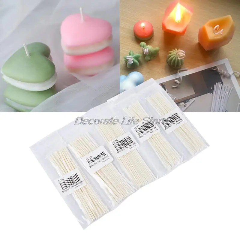 

20Pcs 12cm Cotton Core Candle Wicks Diy Candle Making Pre-waxed Wicks Party Supplies
